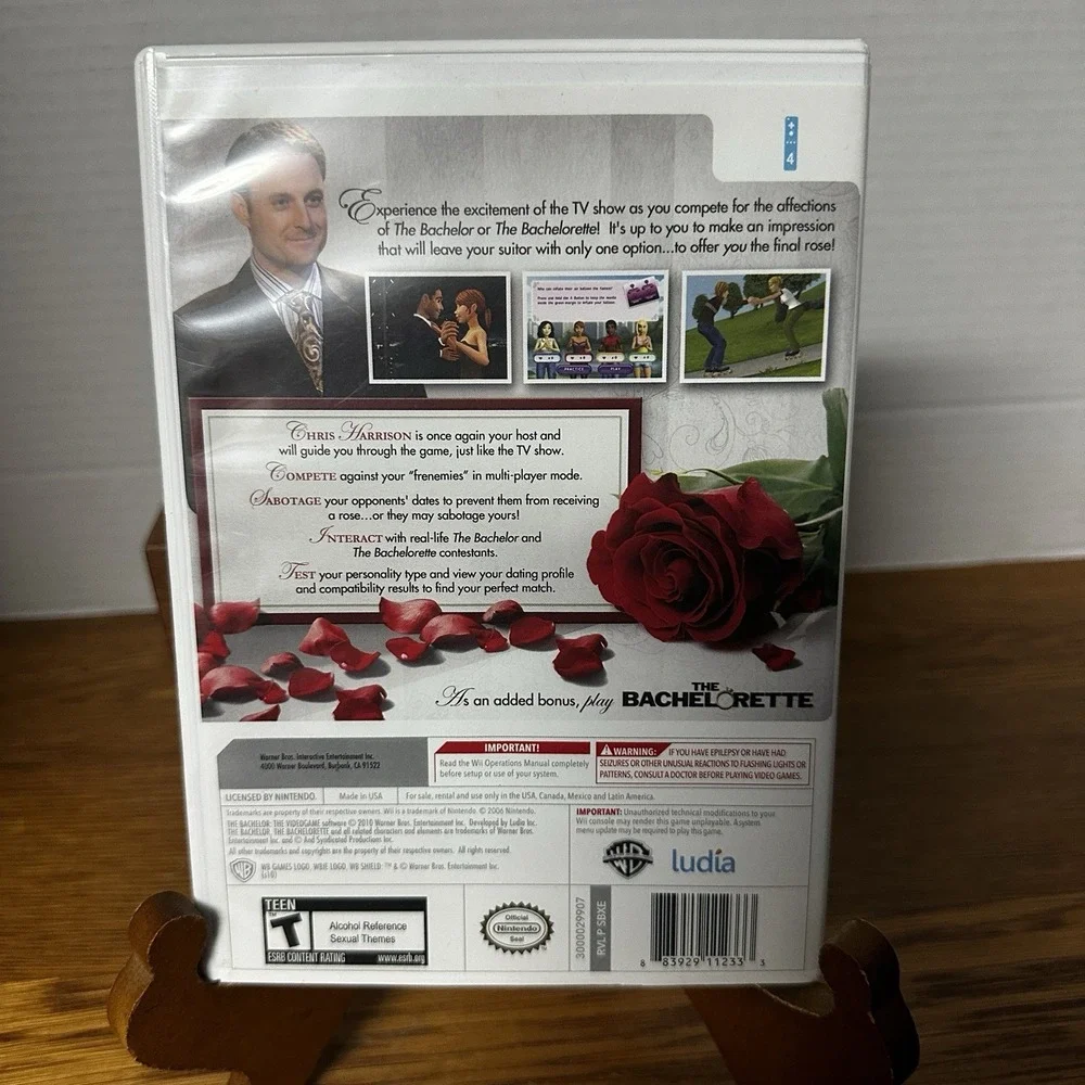 The Bachelor: The Videogame (Nintendo Wii, 2010) CIB & Tested + The Bachelorette